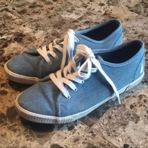 Nautica Denim Sneakers Shoes Size 8
